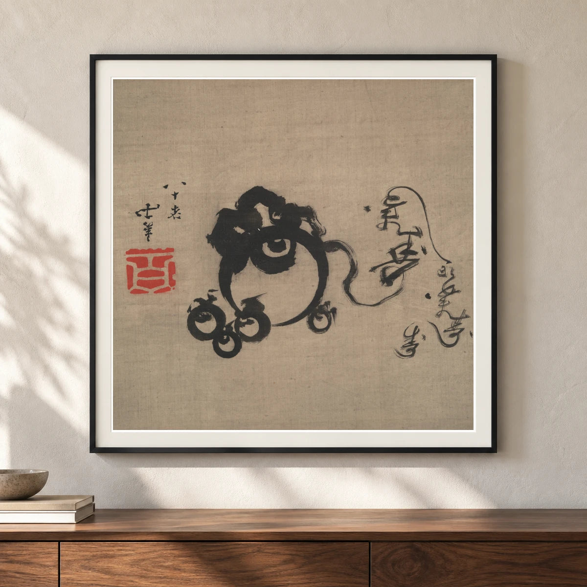 Katsushika Hokusai XI — Katsushika Hokusai shown in a styled interior