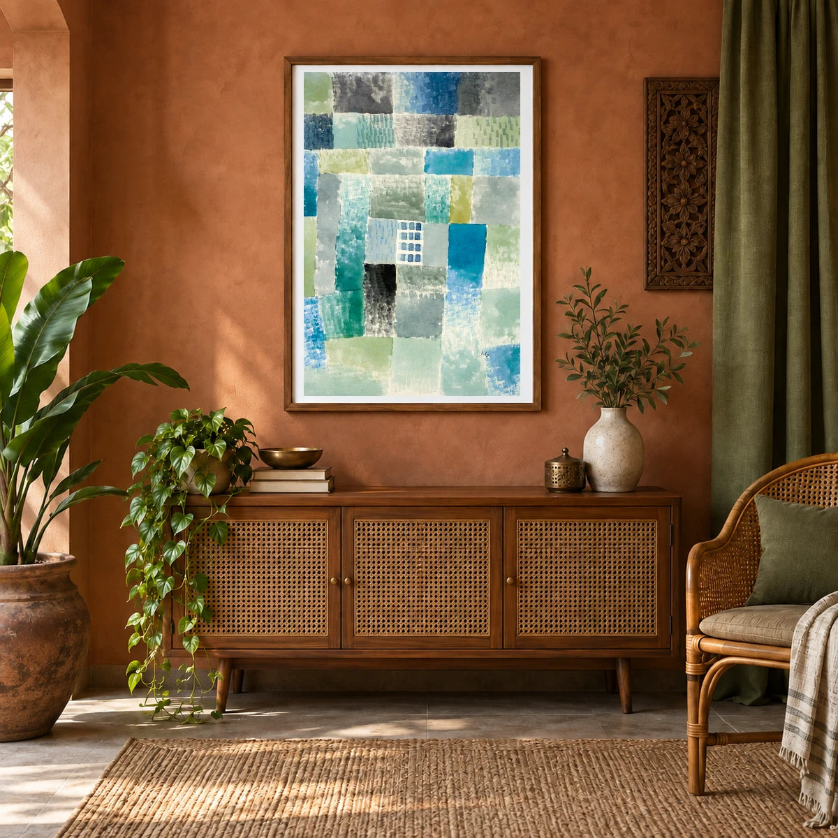 Paul Klee XVII — Paul Klee shown in a styled interior
