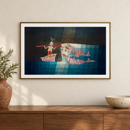 Paul Klee XVIII — Paul Klee shown in a styled interior
