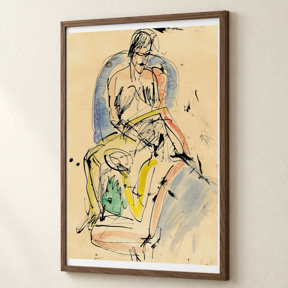 Women’s Siesta (circa 1912) — Ernst Ludwig Kirchner ernst ludwig kirchner print by SaamCrafts