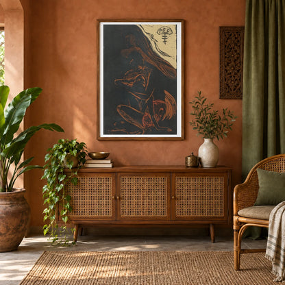 Te Fararv – Ici On Fait L’amour (1893 94) — Paul Gauguin shown in a styled interior