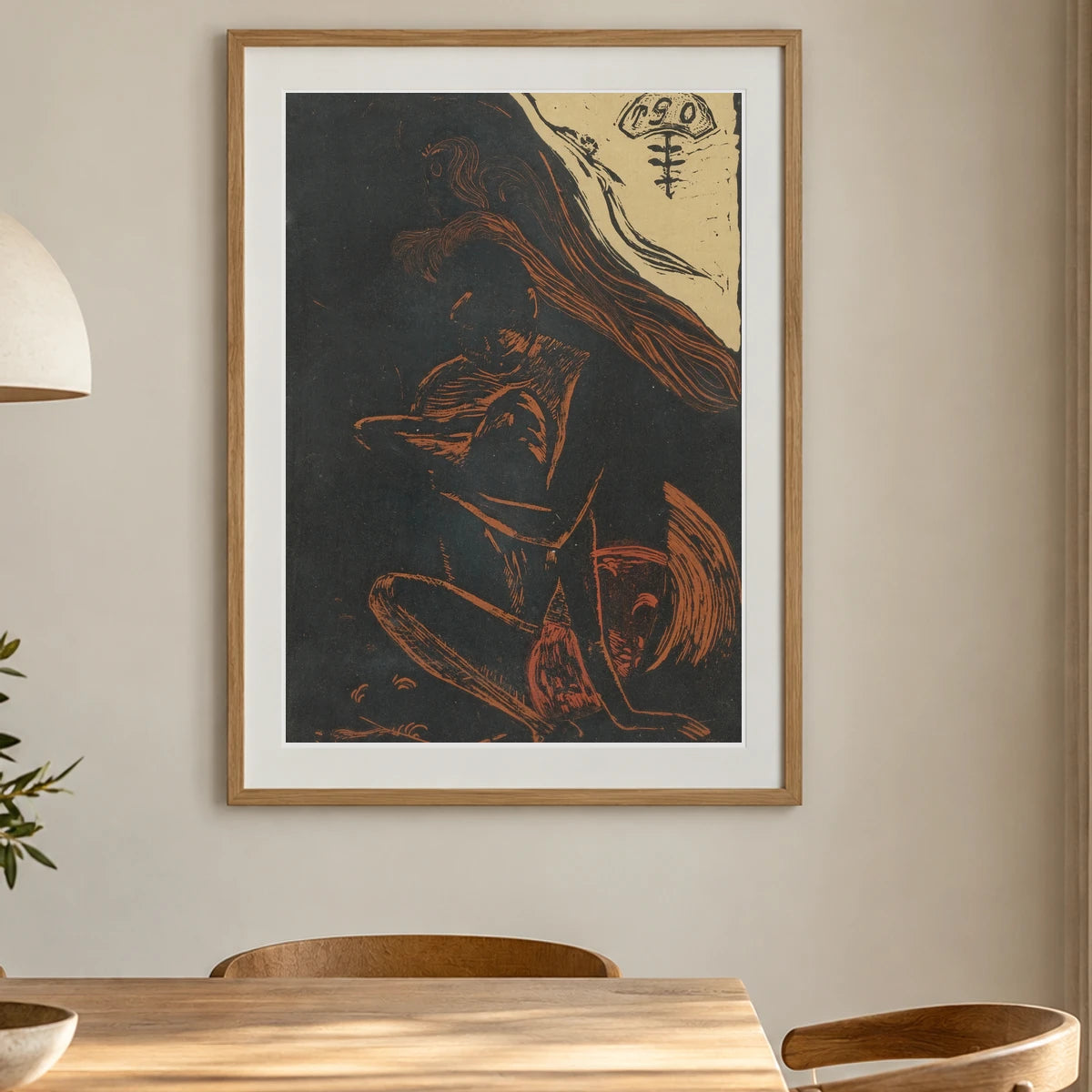 Te Fararv – Ici On Fait L’amour (1893 94) — Paul Gauguin shown in a styled interior