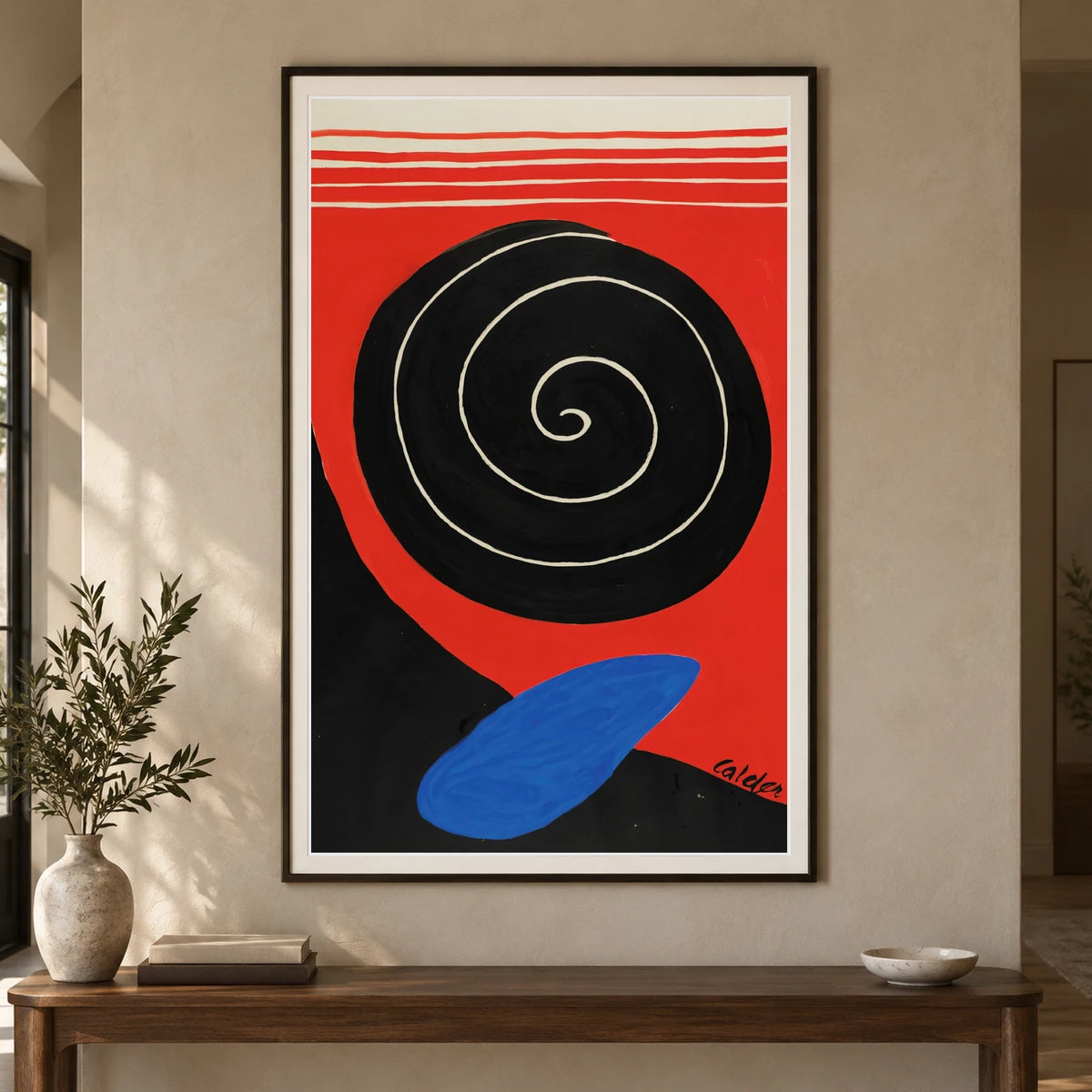 Big Boulder, Filled Spiral (1970) — Modern & Contemporary shown in a styled interior