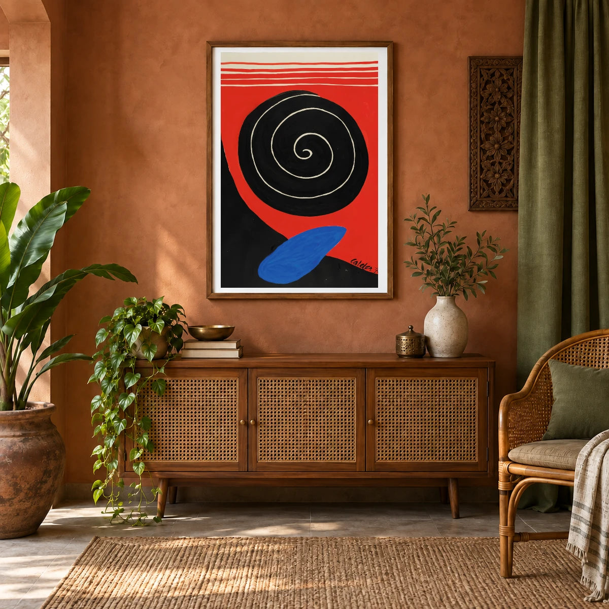 Big Boulder, Filled Spiral (1970) — Modern & Contemporary shown in a styled interior