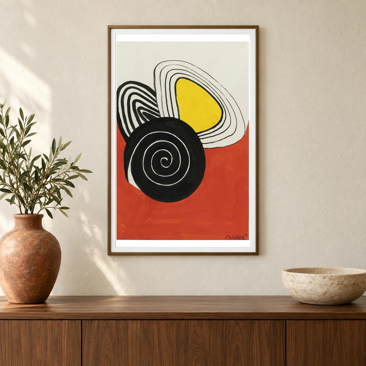 Escargot Amoureux De 2 Huitres (1969) — Modern & Contemporary shown in a styled interior