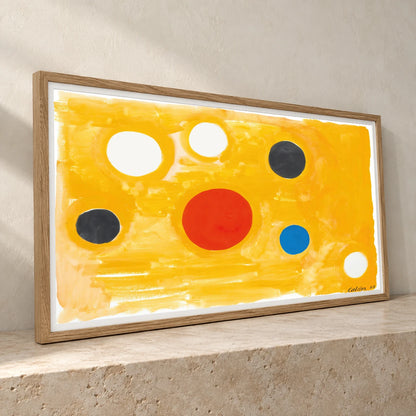Orbs On Orange (1963) — Modern & Contemporary modern & contemporary art print by SaamCrafts