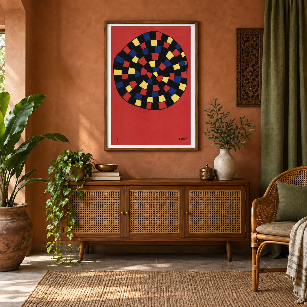 Serpent Au Vitrail (1970) — Modern & Contemporary shown in a styled interior