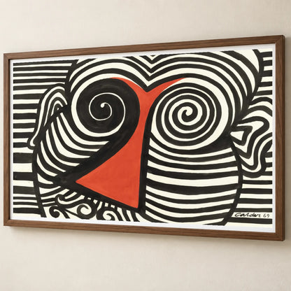 Slanting Red Nose (1969) — Modern & Contemporary modern & contemporary art print by SaamCrafts
