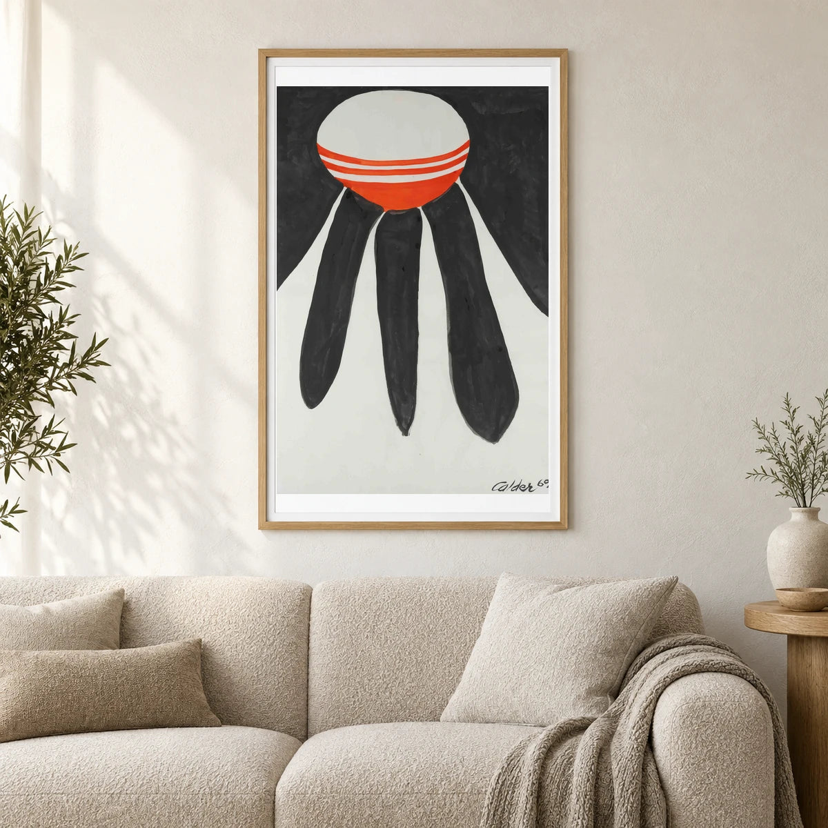 Sphere On Four Prongs (1969) — Modern & Contemporary shown in a styled interior
