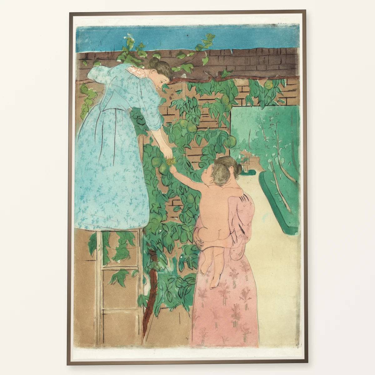 Gathering Fruit (circa 1893) — Modern & Contemporary modern & contemporary art print by SaamCrafts
