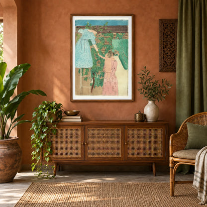 Gathering Fruit (circa 1893) — Modern & Contemporary shown in a styled interior