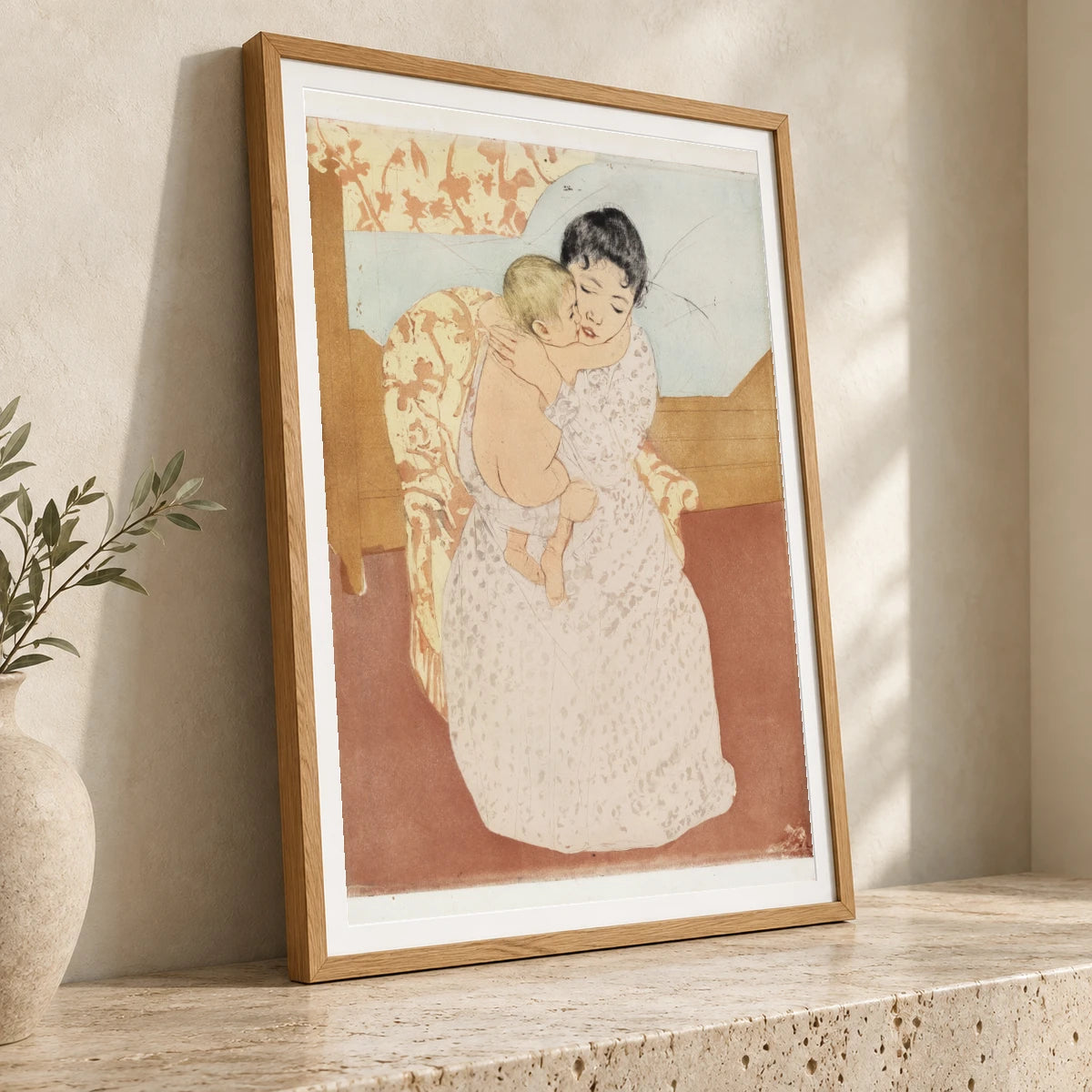 Maternal Caress (1890 1891) — Modern & Contemporary modern & contemporary art print by SaamCrafts