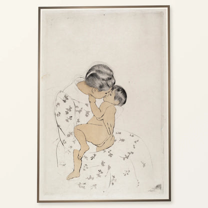 Mother’s Kiss (1890 1891) — Modern & Contemporary modern & contemporary art print by SaamCrafts