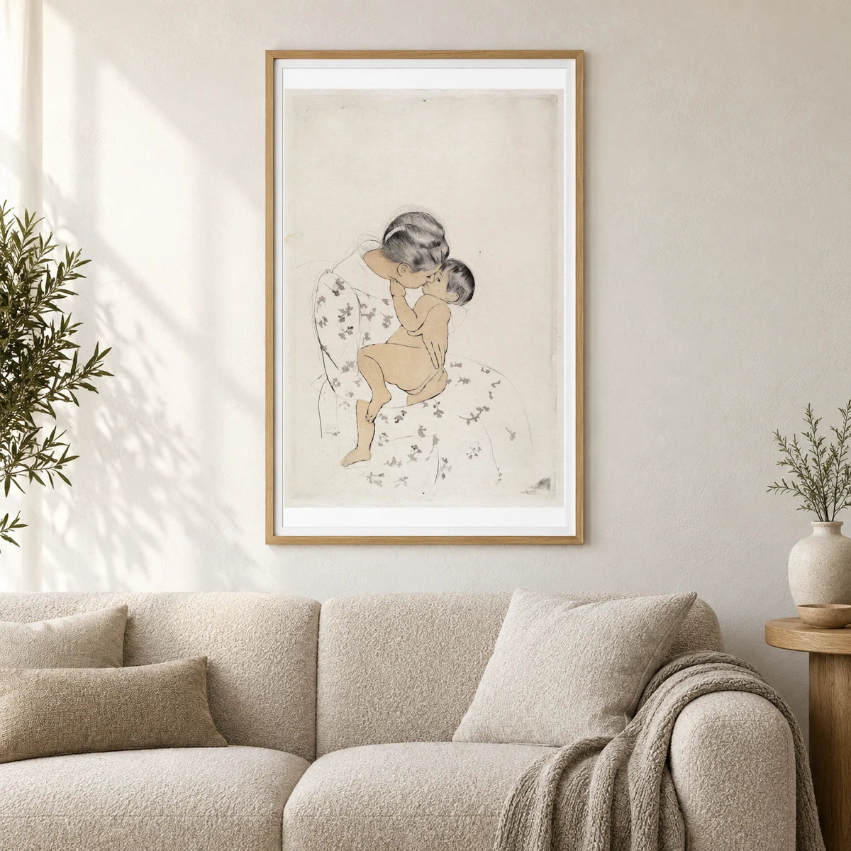 Mother’s Kiss (1890 1891) — Modern & Contemporary shown in a styled interior