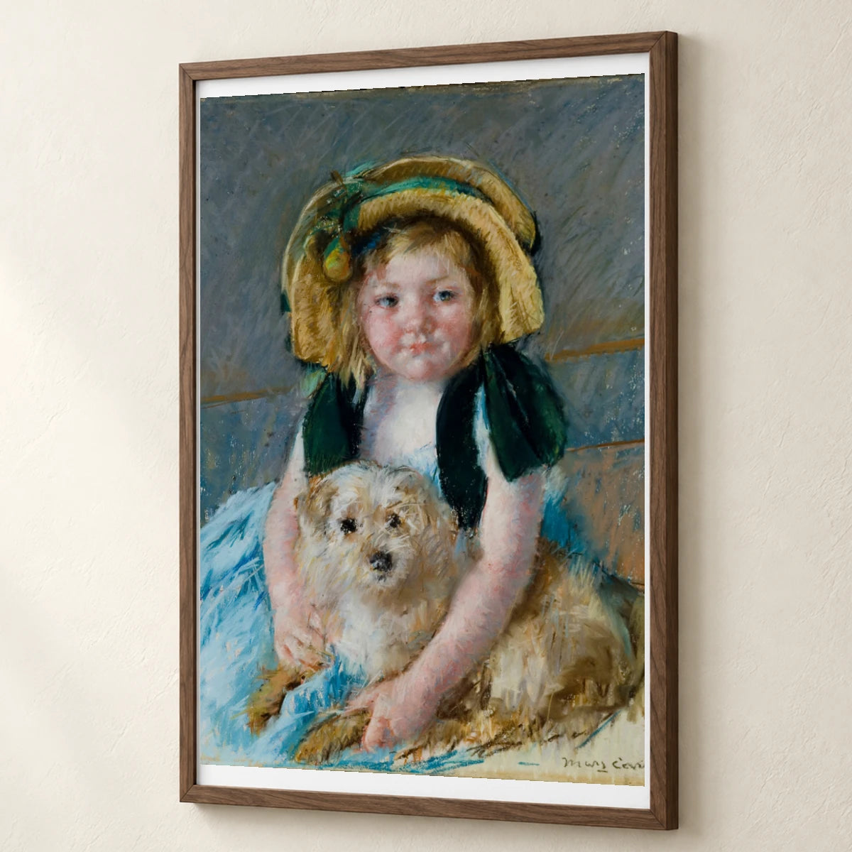 Sara Avec Son Chien (1901) — Modern & Contemporary modern & contemporary art print by SaamCrafts