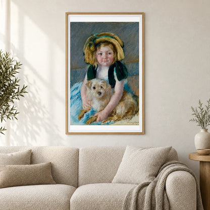 Sara Avec Son Chien (1901) — Modern & Contemporary shown in a styled interior