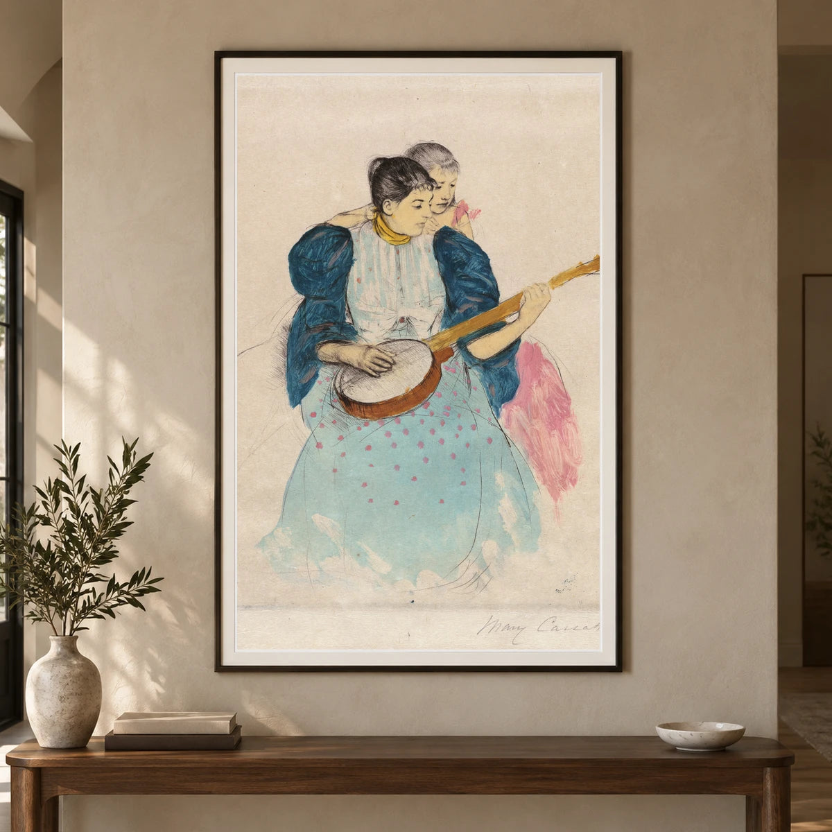 The Banjo Lesson (circa 1893) — Modern & Contemporary shown in a styled interior