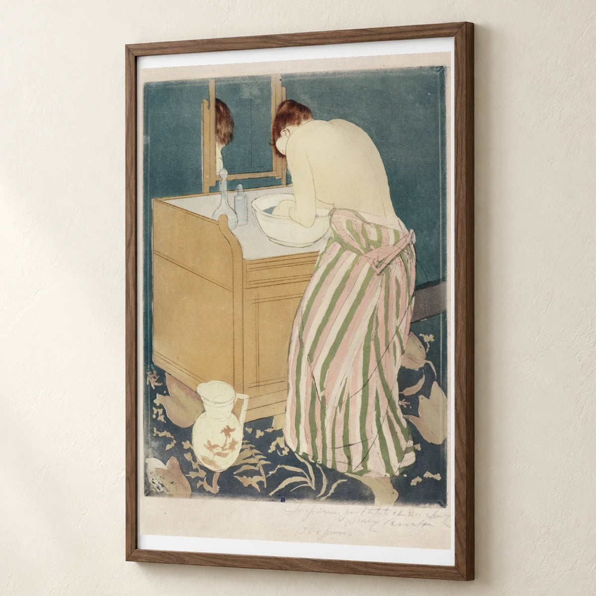 Woman Bathing (1890 1891) — Modern & Contemporary modern & contemporary art print by SaamCrafts