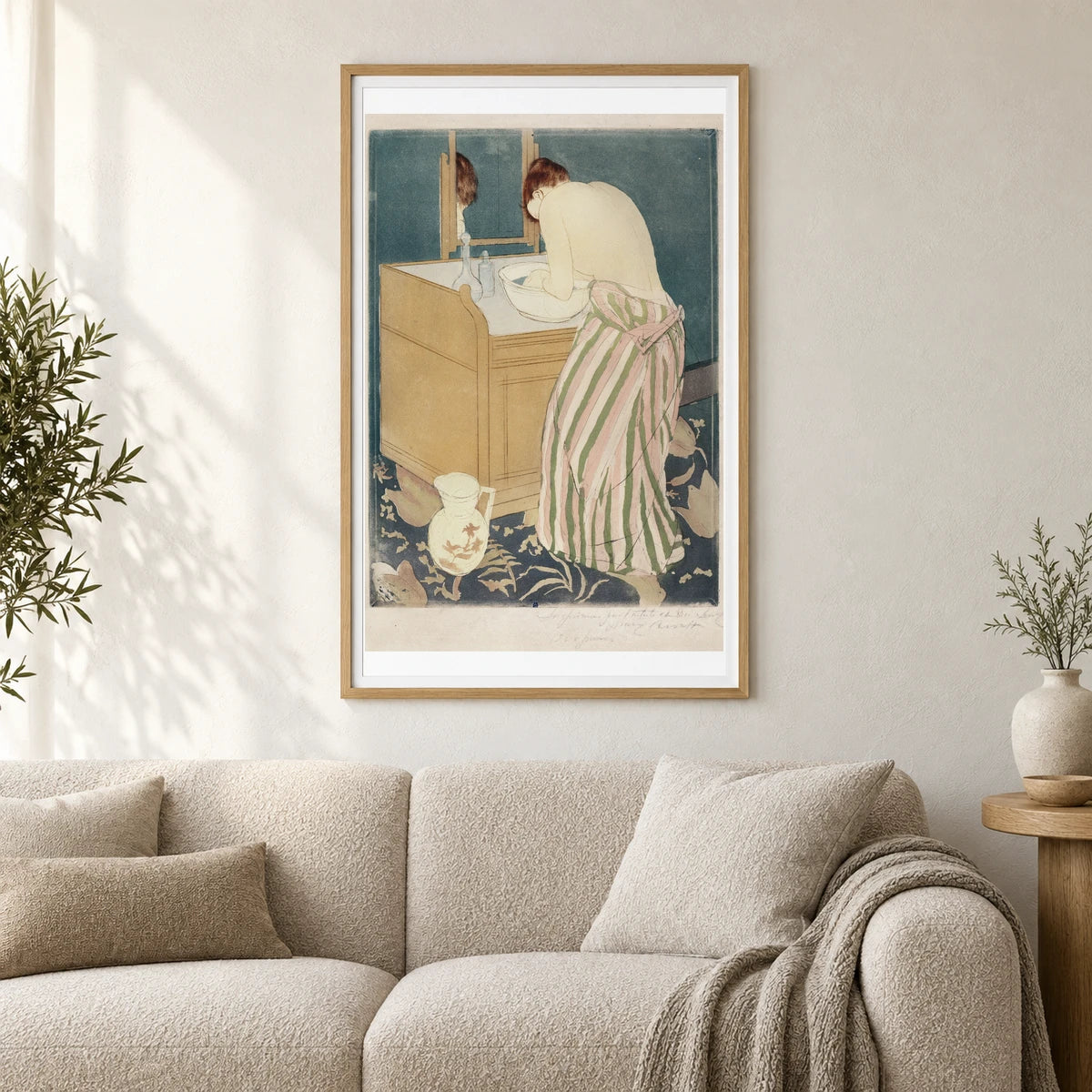 Woman Bathing (1890 1891) — Modern & Contemporary shown in a styled interior