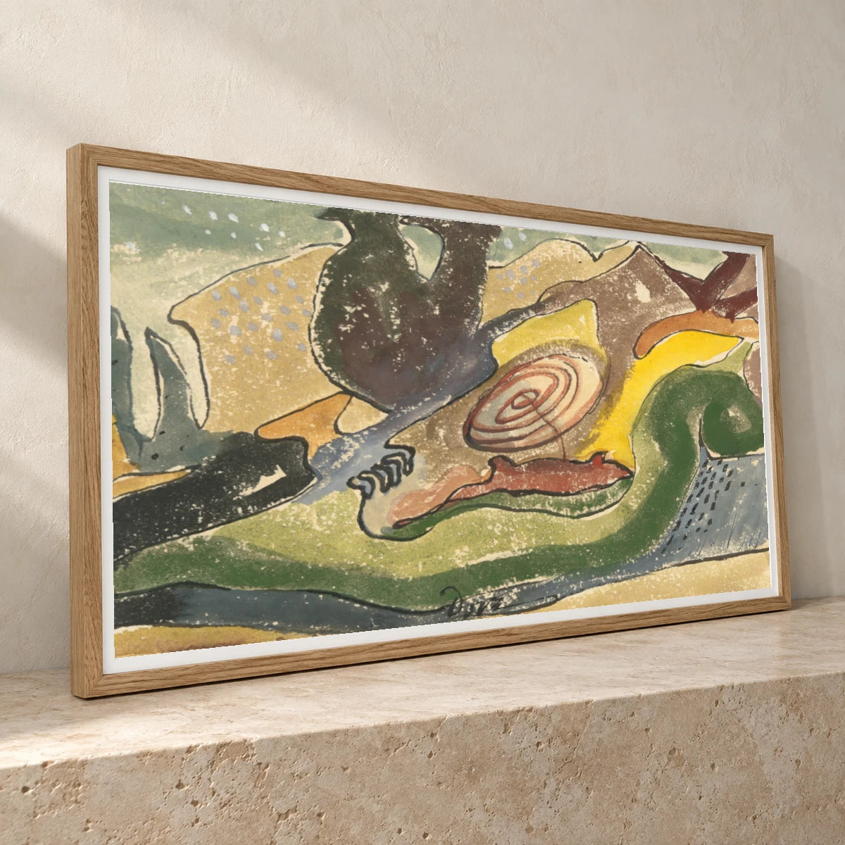 Beach (1940) — Modern & Contemporary modern & contemporary art print by SaamCrafts