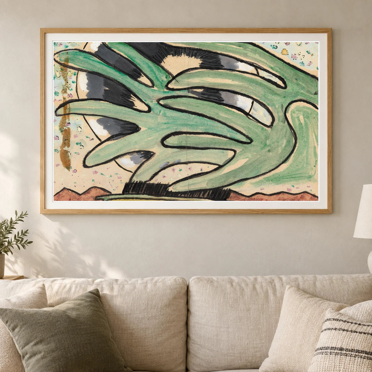 Silver Ball, Barge, And Trees (1930) — Modern & Contemporary shown in a styled interior