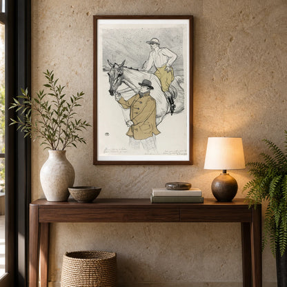 The Jockey Going To The Post — Modern & Contemporary shown in a styled interior