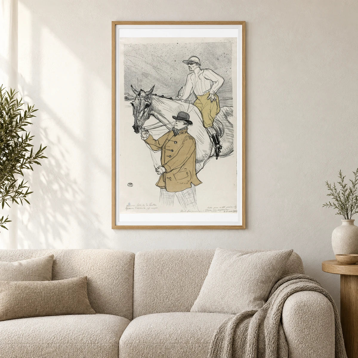 The Jockey Going To The Post — Modern & Contemporary shown in a styled interior