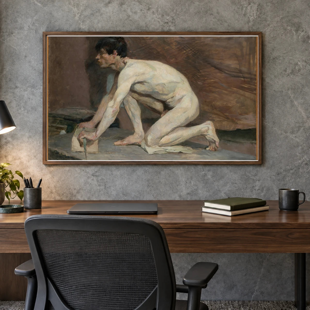 The Marble Polisher (1882–87) — Modern & Contemporary shown in a styled interior
