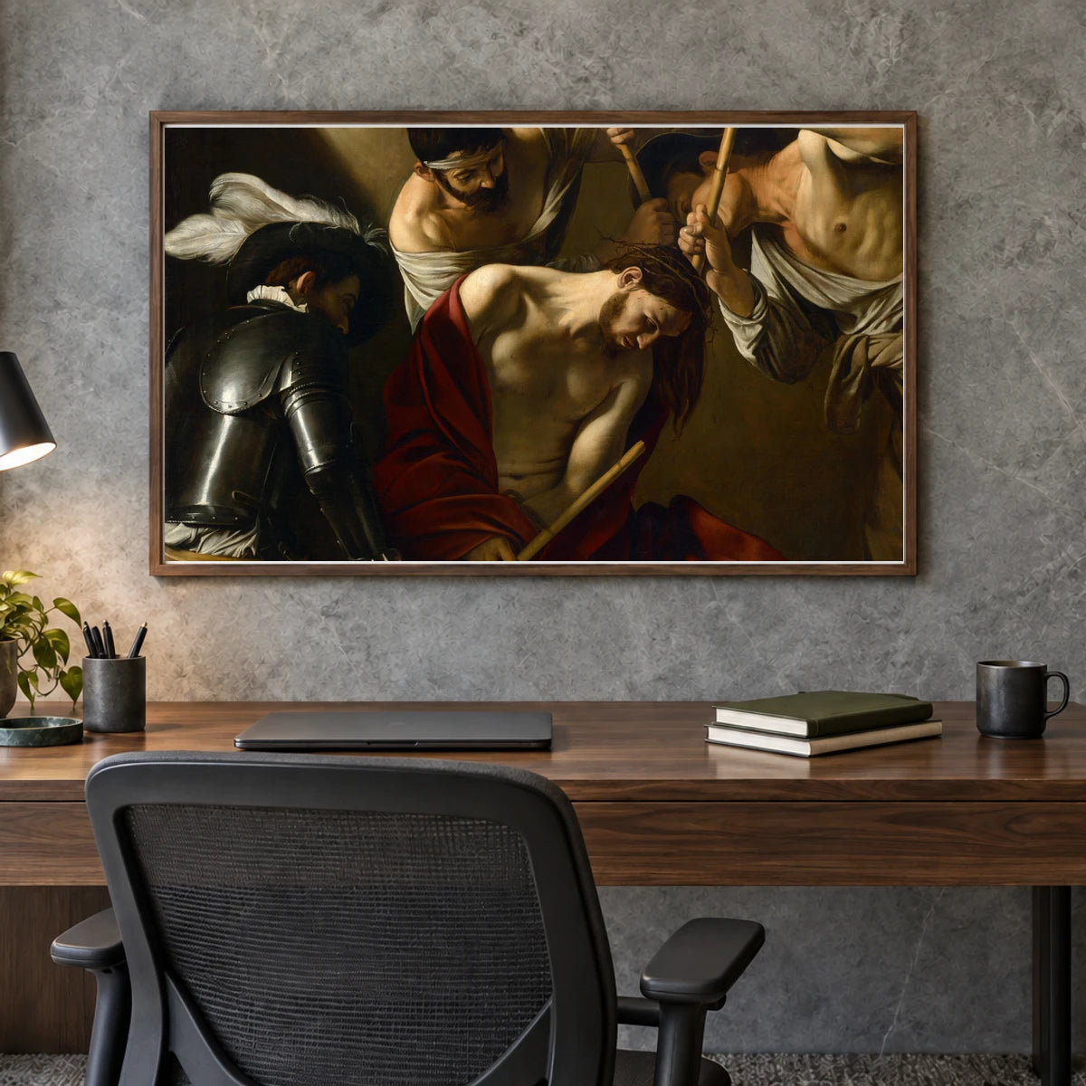 The Crowning With Thorns (between 1602 And 1604) — Modern & Contemporary shown in a styled interior