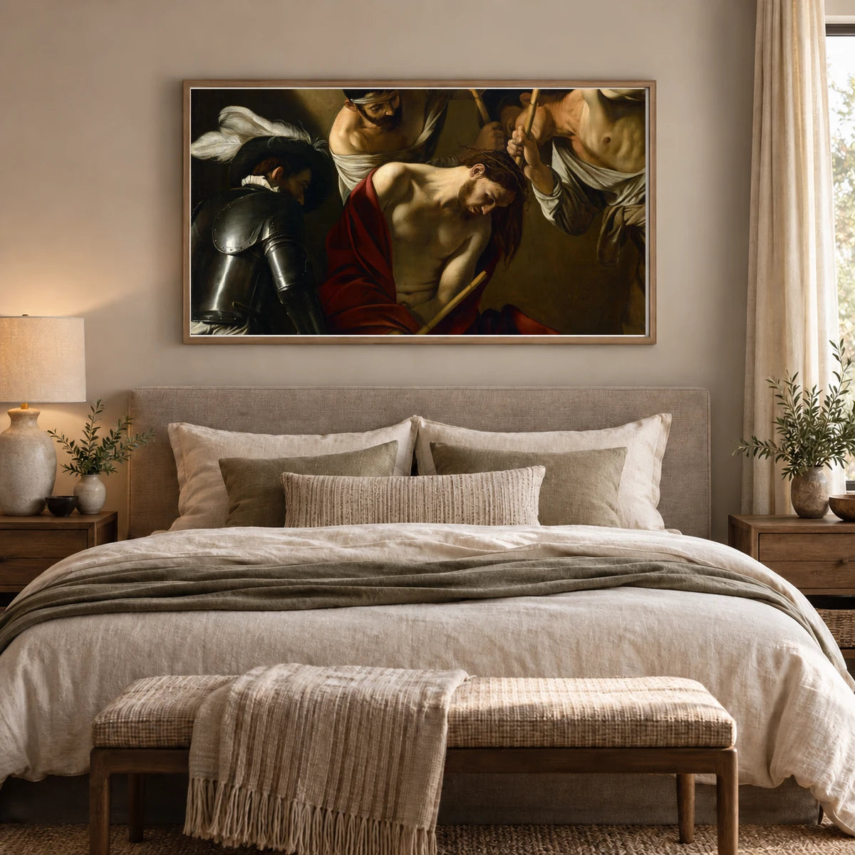 The Crowning With Thorns (between 1602 And 1604) — Modern & Contemporary shown in a styled interior