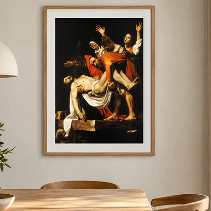 The Entombment Of Christ (1602 1604) — Modern & Contemporary shown in a styled interior