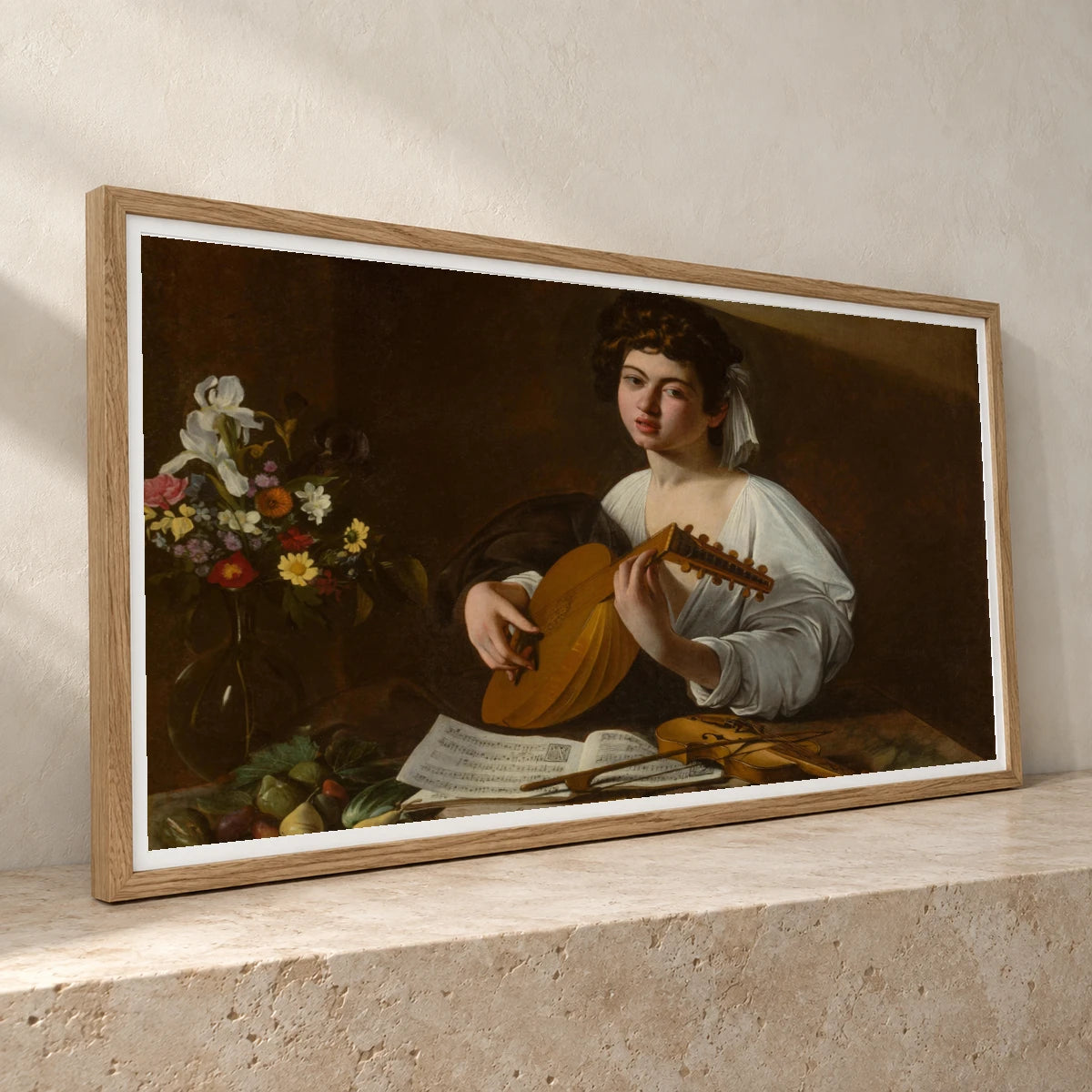 The Lute Player (circa 1595) — Modern & Contemporary modern & contemporary art print by SaamCrafts