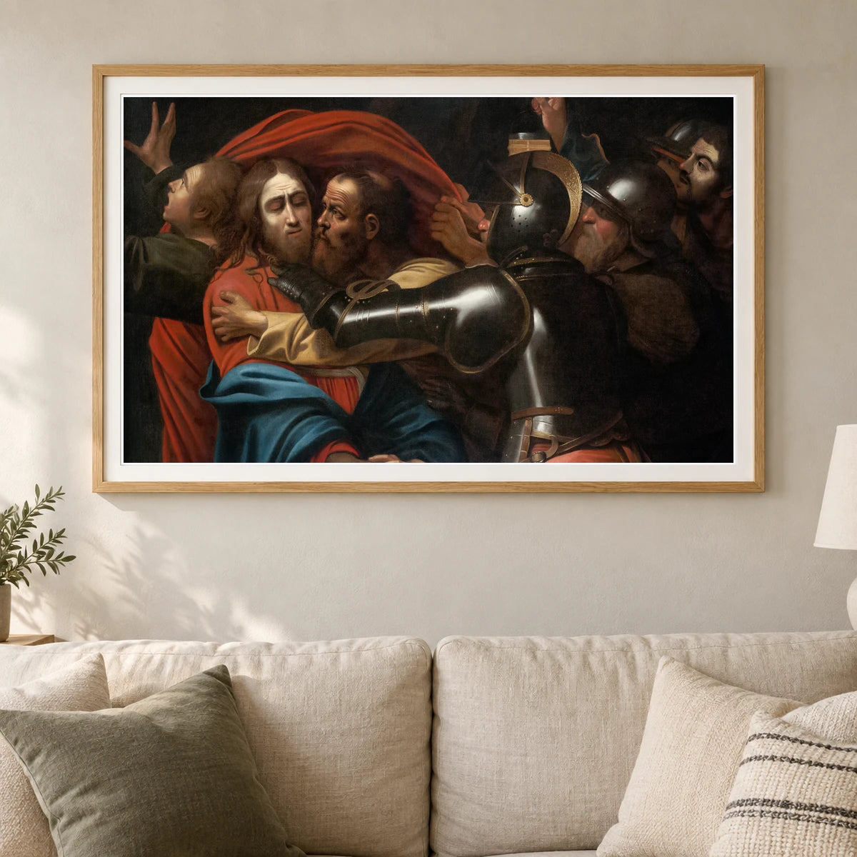The Taking Of Christ (early To Mid 17th Century) — Modern & Contemporary shown in a styled interior