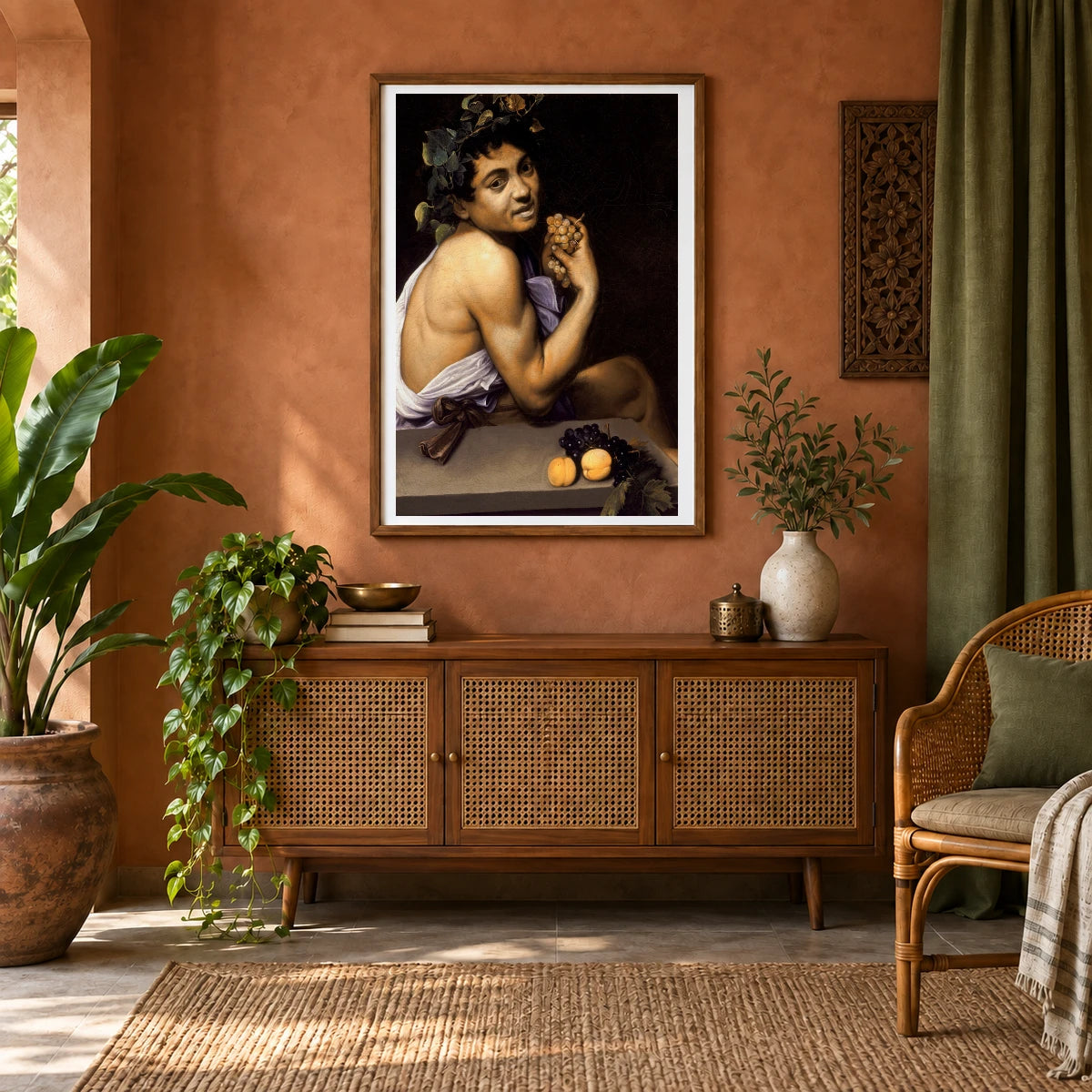 Young Sick Bacchus (circa 1593) — Modern & Contemporary shown in a styled interior