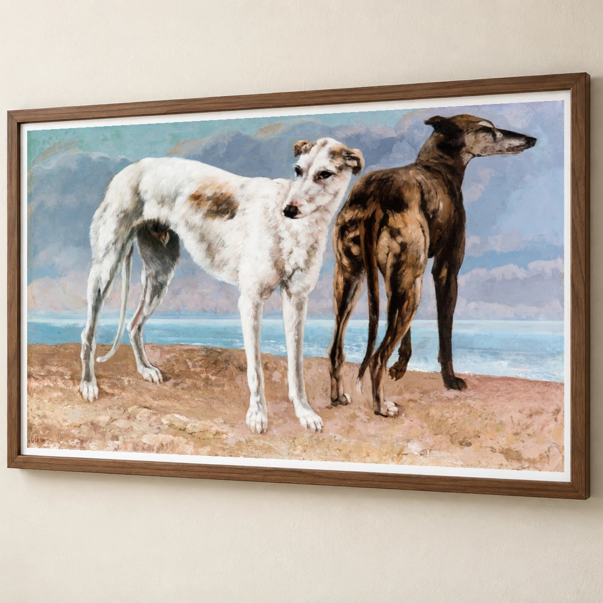The Greyhounds Of The Comte De Choiseul — Modern & Contemporary modern & contemporary art print by SaamCrafts
