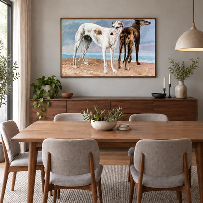 The Greyhounds Of The Comte De Choiseul — Modern & Contemporary shown in a styled interior