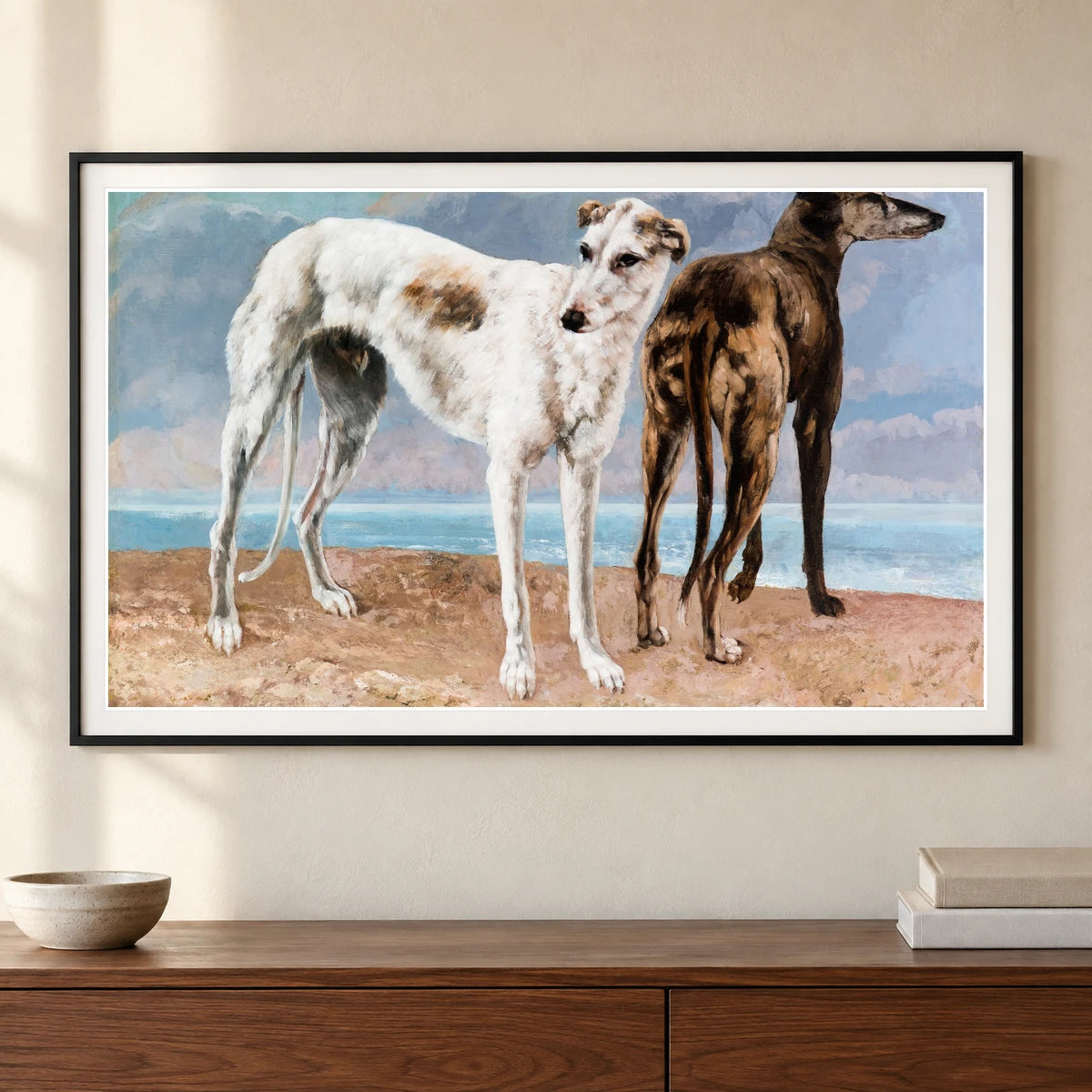 The Greyhounds Of The Comte De Choiseul — Modern & Contemporary shown in a styled interior