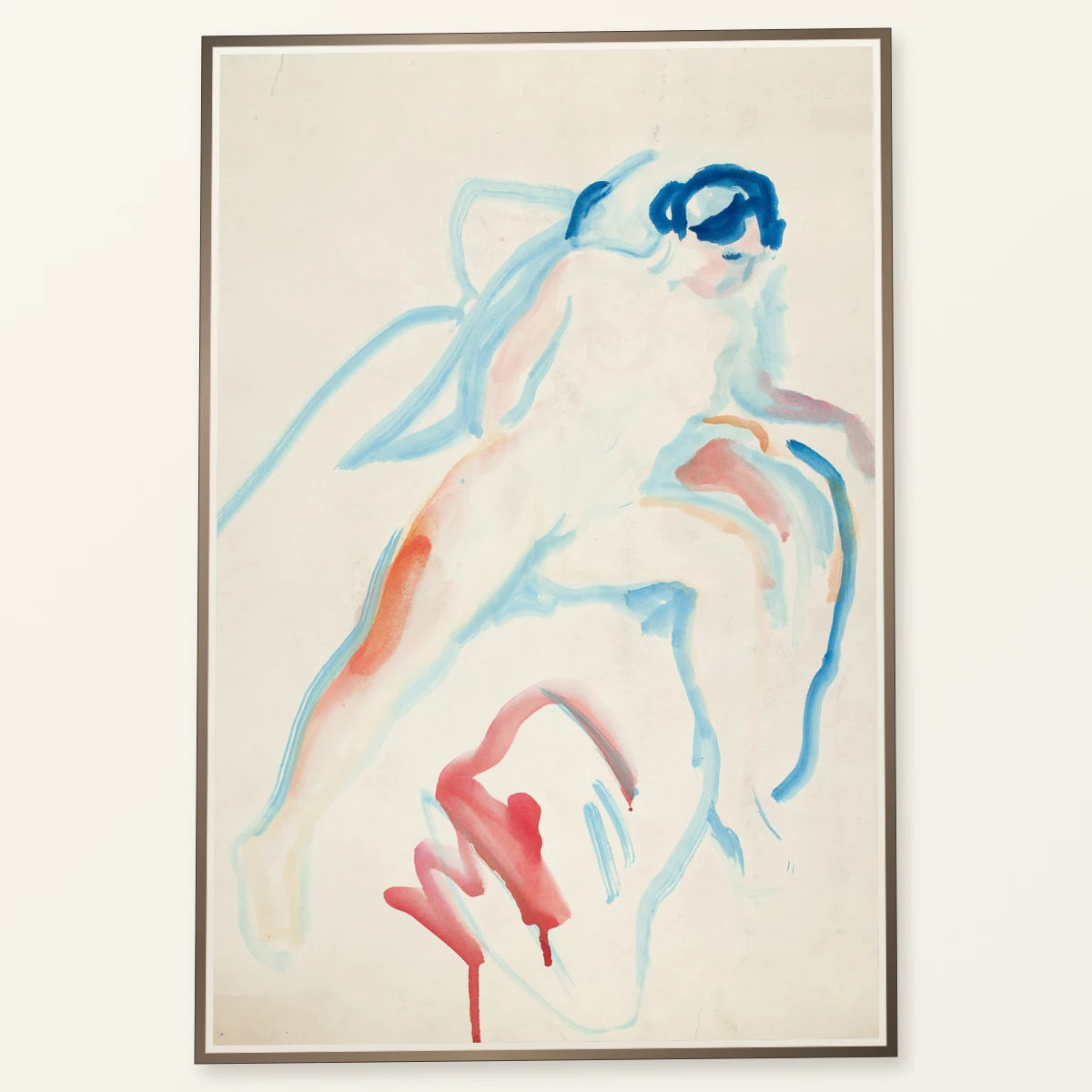 Akt På Sengen (1919 1924) — Edvard Munch edvard munch print by SaamCrafts