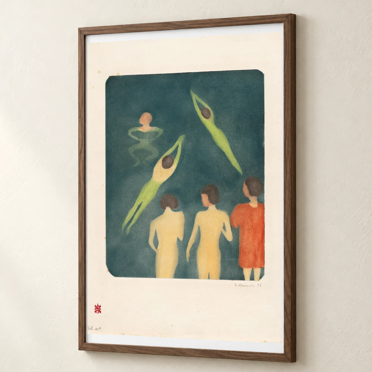 Boys Bathing — Edvard Munch edvard munch print by SaamCrafts