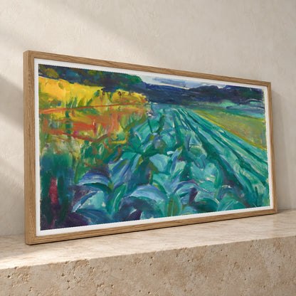 Cabbage Field (1915) — Edvard Munch edvard munch print by SaamCrafts