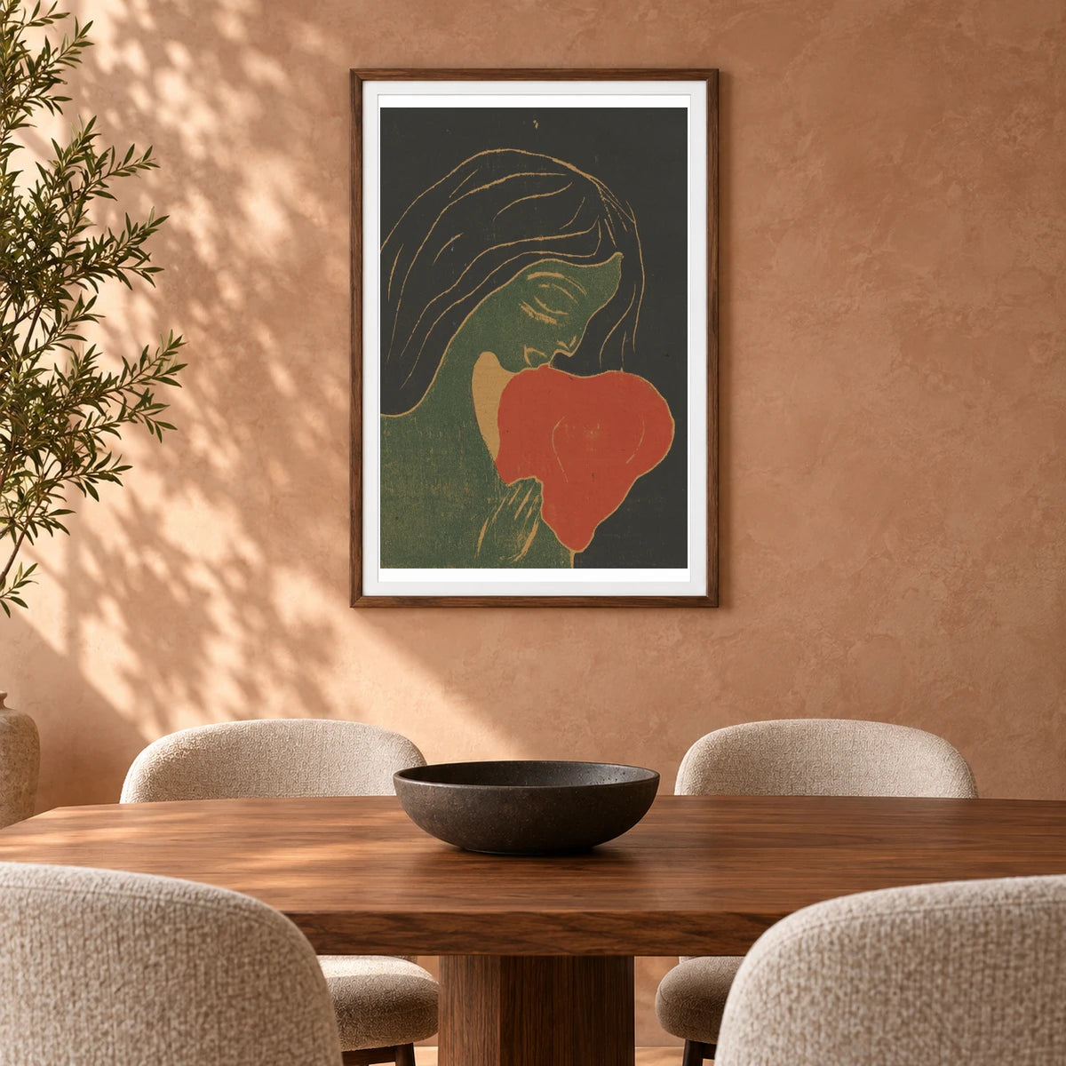 Das Herz — Edvard Munch shown in a styled interior