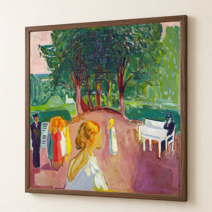 Flirting In The Park (1942) — Edvard Munch edvard munch print by SaamCrafts