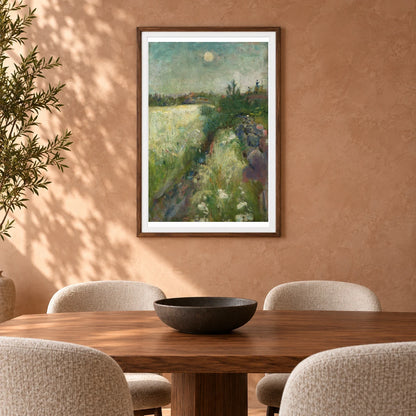 Flowery Meadow At Veierland — Edvard Munch shown in a styled interior