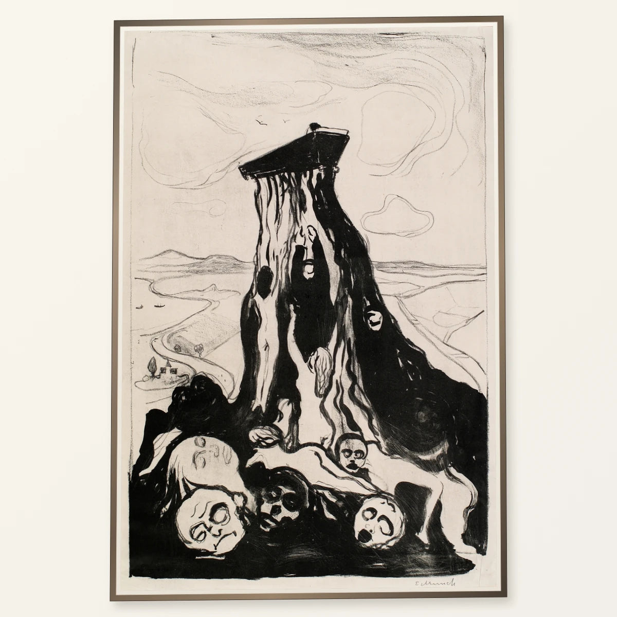 Funeral March (1986) — Edvard Munch edvard munch print by SaamCrafts