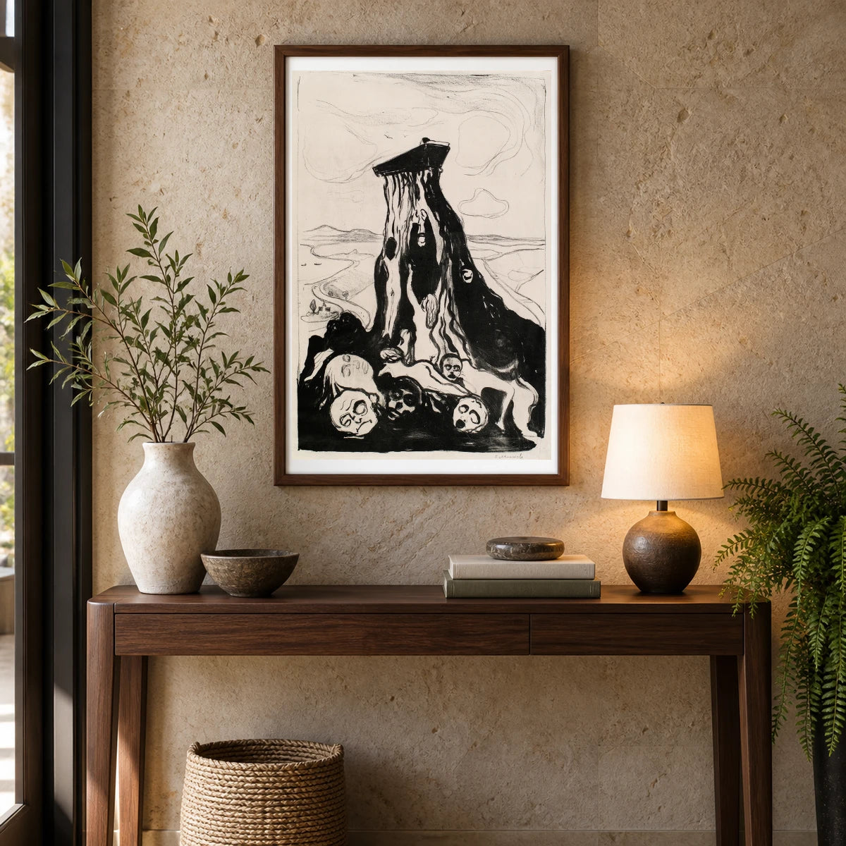 Funeral March (1986) — Edvard Munch shown in a styled interior