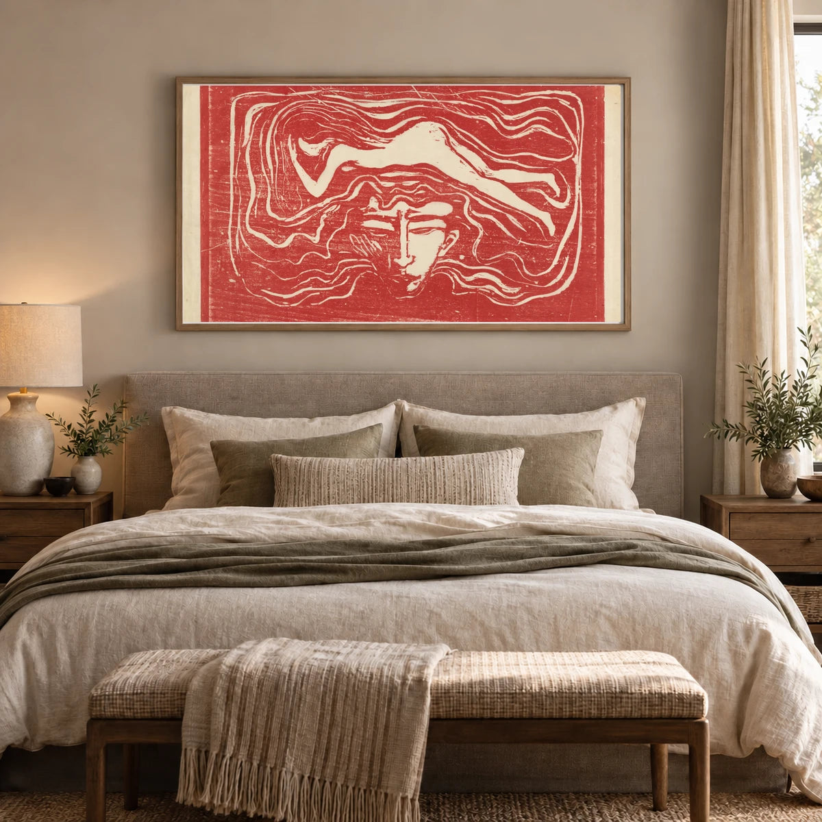 In The Man’s Brain — Edvard Munch shown in a styled interior