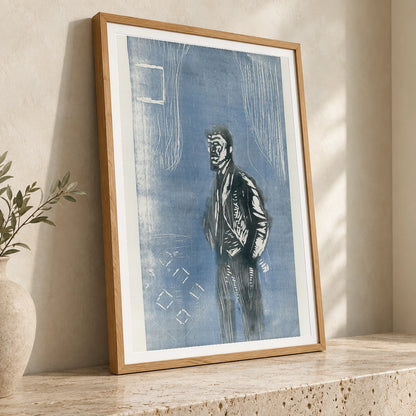Self Portrait In Moonlight (1904–1906) — Edvard Munch edvard munch print by SaamCrafts