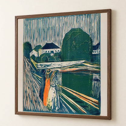 The Girls On The Bridge (1918) — Edvard Munch edvard munch print by SaamCrafts