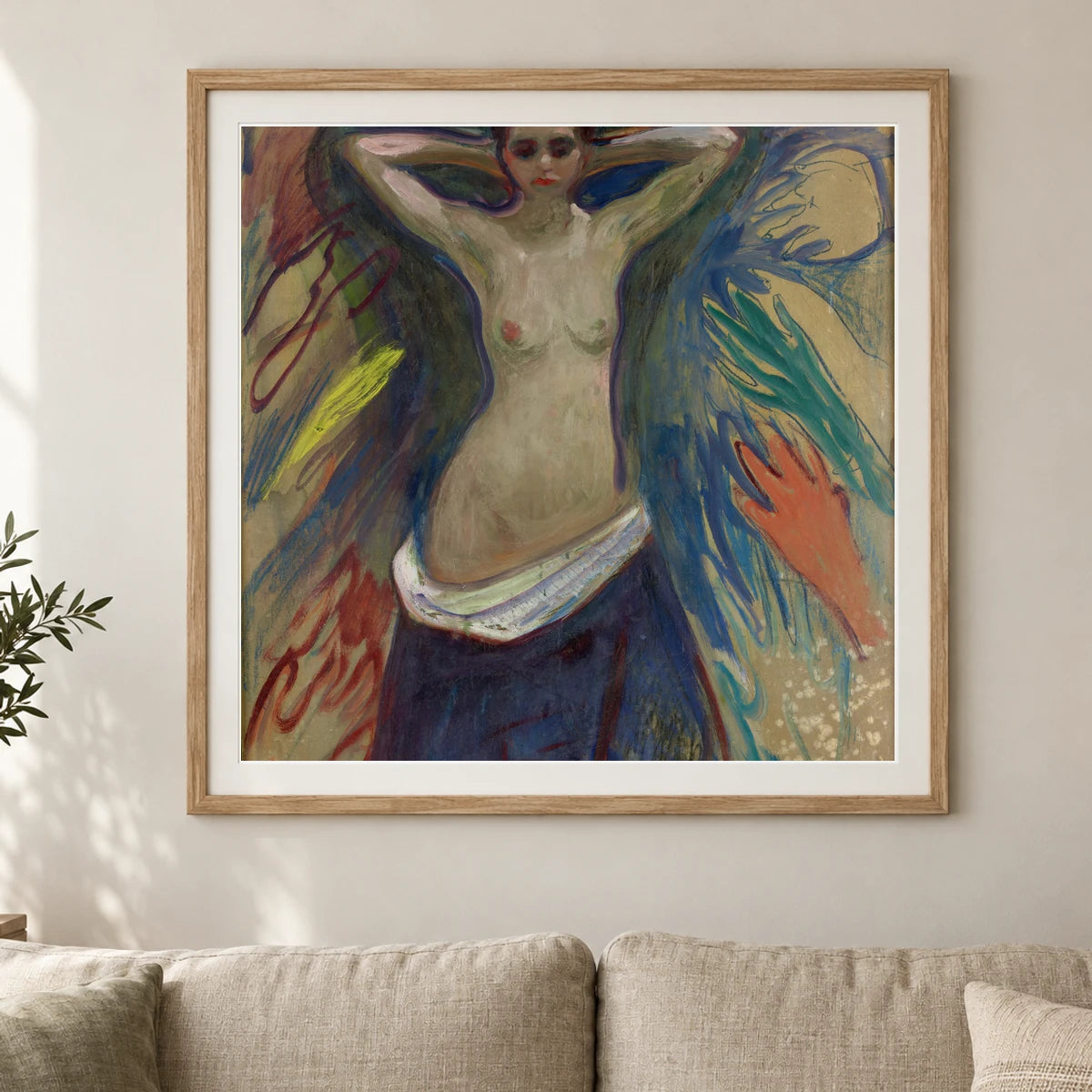 The Hands (1893–94) — Edvard Munch shown in a styled interior