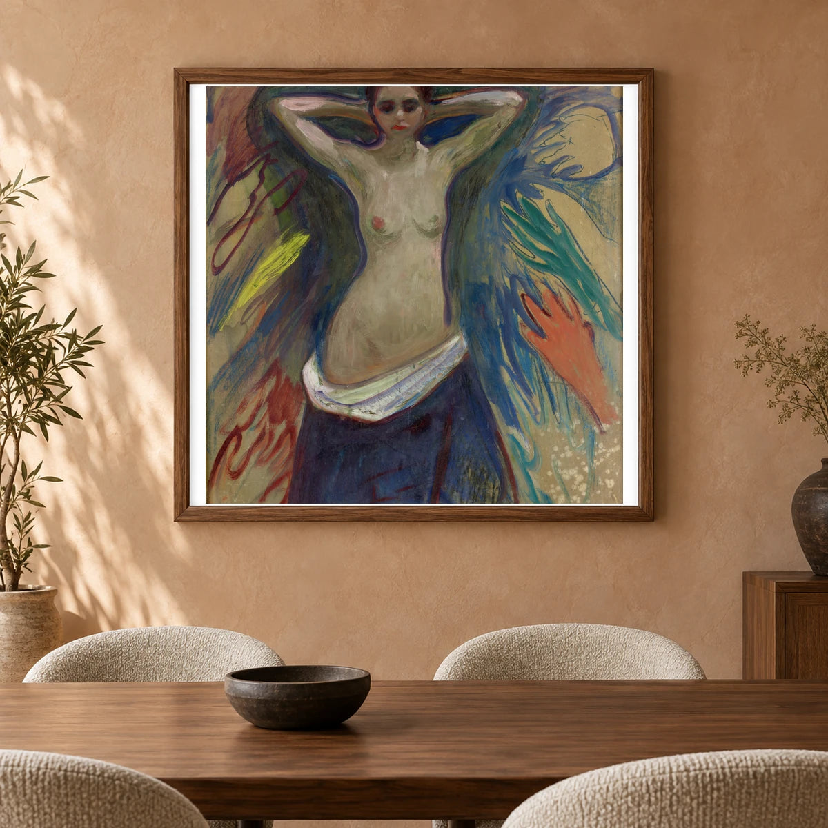 The Hands (1893–94) — Edvard Munch shown in a styled interior